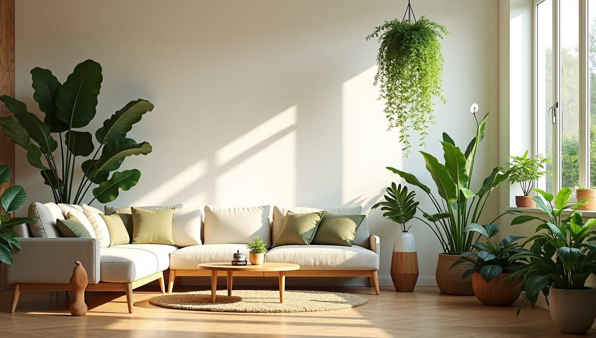 Indoor plants in modern home